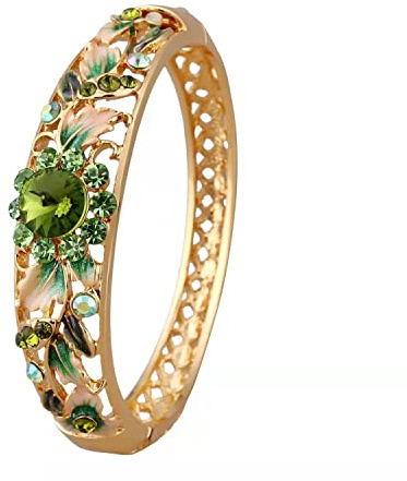 zqagBaod Emaille-Cloisonné-Schmuck, Cloisonné-Armband, Strassarmband mit Piercing, Modeaccessoires