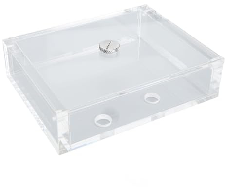 Hamwesh PC Water Cooling Reservoir, Durable Acrylic 430ml Capacity Space Saving Design Easy Installation, Computer Water Cooling Accessories, System with G1/4 Thread for PC