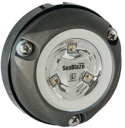 Lumitec Lighting 101458, Mini LED Underwater Light, Surface Mount, Zambezi, Spectrum Full-Color RGBW