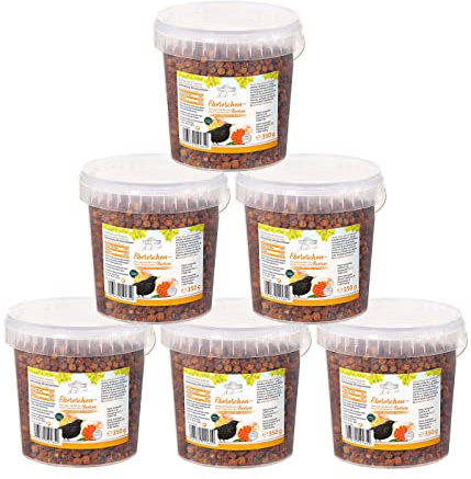 Dehner Premium Natura vilt fågelfoder, vildsvinsskjuvbär, 6 x 350 g (2,1 kg)