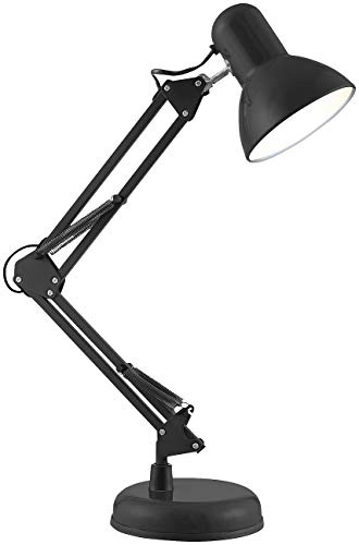 Lunartec Schreibtischlampe alt: Retro-Schreibtischlampe mit 2 Gelenk-Armen, für E14-Lampe bis 60 Watt (Gelenkarm, Lampe Schreibtisch, LED)