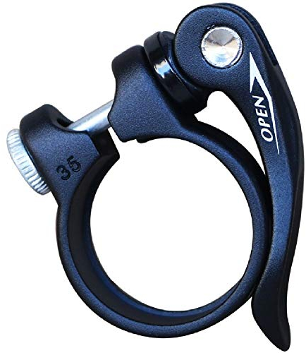 QSCTYG Fahrrad Sattelklemme 28,6/31,8/35 / 41mm MTB Mountain Road Bike Sattelklemmen Sattelstütze Aluminium-Legierung Faltrad Quick Release Sitz Fixture Sattelstützenklemme (Color : Zoom 31.8mm)