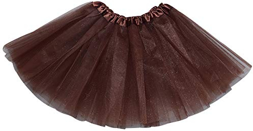 Tüllrock Mädchen Tüllröcke Kinder Tüll Rock Petticoat Unterrock Tütü Rock Kinder Ballett Tutu Rock Tütü Cosplay Karneval Tutu Skirt Kostüm Puffy Ballettrock Tüll Röcke Tüllrocke Kind Pettycoat Braun