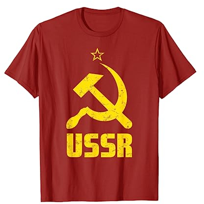 UdSSR Hemd Used-Look Hammer & Sichel Sowjetunion Geschenk T-Shirt