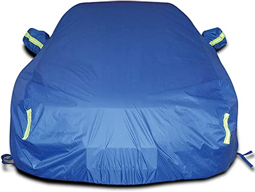 nenyan Autoabdeckung Outdoor Vollgarage Winter passend für Volkswagen New Beetle Cabrio 2000-2019 | Auto abdeckplane Wasserdicht & Staubdicht Wetterfeste | Atmungsaktive Autoplane Autogarage, Blau