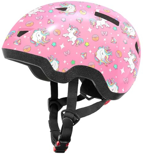 MOUNTALK Cykelhjälm för småbarn för pojkar och flickor, justerbara barnhjälmar från spädbarn/baby till barn, 1/2/3/4/5/6/7/8 år gammal (enhörning, XS)