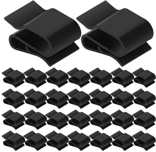 Solarpanel Kabelklemmen Photovoltaik Kabelclips Kabelhalter Kabelbinder Anhängerrahmen Drahtklemmen für Solarmodul Fixierung 30 Stück