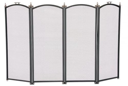 Freestanding Fire Guard Screen Spark Guard Four Panels