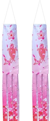 Sanfly Japaner Karpfen Windsock Streamer 2pcs Koinobori Kite Cartoon Windsock Flagge Sushi -Laden Hängende Dekor Für Izakaya Room