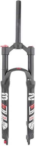 Forcella MTB Forcella sospensione bici, Forcella ad aria for mountain bike da 120 mm, tubo dritto da 1-1/8, regolazione del rimbalzo, freno a disco da 9 mm, forcella anteriore con blocco manuale, forc