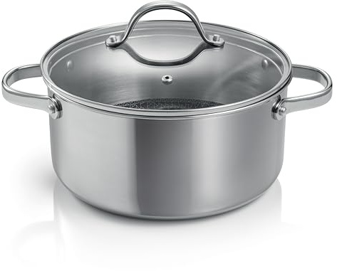 Tescoma 780574 Casseruola antiaderente con coperchio vetro 24 cm 5 l
