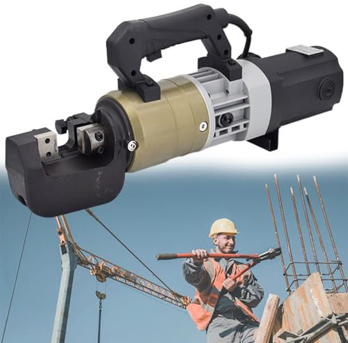 GESAIDES Elektrischer Hydraulischer Bewehrungsschneider, Tragbarer Bewehrungsschneider, Schnittgeschwindigkeit 2–5 s, 1800 W,5to25mm