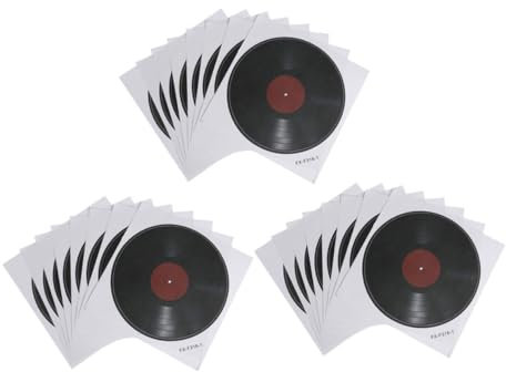 UKCOCO 3sätze Vinyl-schallplatten-wandaufkleber Für Wohnzimmer Schlafzimmer Retro Dekoration Aus Material Mit Party Mottowand Aufkleber Für Bar Zimmer Wanddekoration