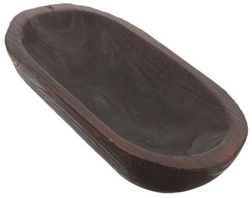 iplusmile Cuenco Decorativo De Madera para Mesa De Rústico para Cocina Comedor Decoración del Hogar para Servir Comida