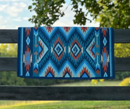 EQUIEMPRESS Sattelunterlage Western Ranch/Westernsatteldecke aus Neuseelandwolle, Top Wool Pad Sensor Flex (Anpassung möglich) A-597 (34 x 32)