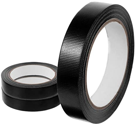 PRETYZOOM Extra Starkes Dichtungsband für Schnelles Abdichten und Zeltreparatur aus Stoff 3 Rollen Reparaturband 20m Schwarz