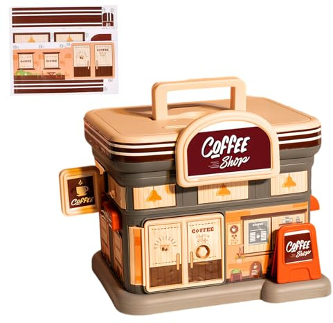 Hucha Infantil Casa Bonita, con Ranura para Monedas y Billetes, Llave y Asa, Caja de Ahorro Grande con Pegatinas Decorativas, Regalo Original para Niños y Niñas