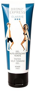 BRONZ'EXPRESS | Gel Auto-Bronzant Teinté 75 ml | Autobronzant Visage et Corps | Bronzage Naturel Sans Traces | Marque Iconique Familiale Française Depuis 1960 | Nouveau Pack
