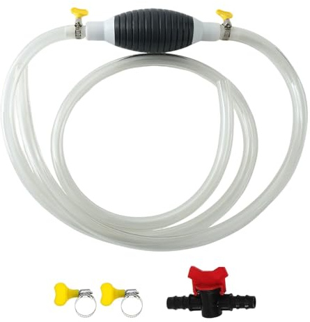 XoeLLe Bomba de Transferencia de Agua y Líquido Bomba de Transferencia de Sifón de Combustible Bomba Manual de Transferencia de Combustible para Coches, Peceras, Acuarios, Bañeras Barcos（2m）
