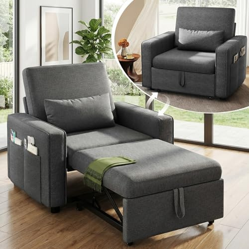 YITAHOME Schlafsofa 3-in-1, 5-Stufig Schlafsessel 192×88cm, Ausziehbar