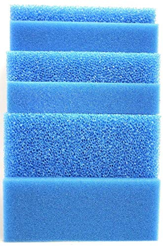 Wohnkult 2 Stück Filtermatte Filterschwamm 50 x 50 x 3 cm Mittel PPI 20