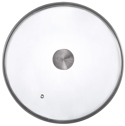 VICTORIA Tapa redonda de vidrio de 12 pulgadas para sartén o sartén de hierro fundido, hecha a medida para solo marca, diámetro de 11.5 pulgadas