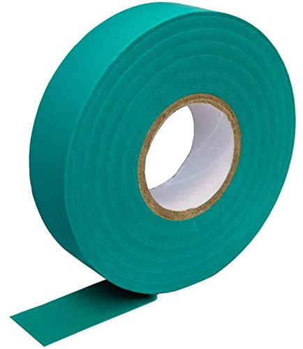 Lumonic 20x 1 rollo Cinta aislante PVC 19mm x 33m cinta adhesiva verde Isotape I Adecuado para electricistas y aficionados I Cinta aislante en varias longitudes y colores