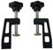2Pcs Woodworking Clamp G Clip Aluminium Alloy Dedicated Fixture for Standard 45mm 75mm Fence T-Track Woodworking Fixtures (Black)