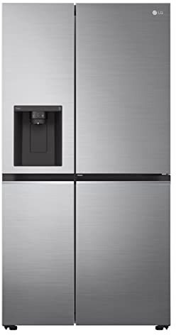 LG Electronics GSJV71PZTE Side-by-Side mit Door-in-Door | Eis-, Crushed Ice- und Wasserspender | 635 Liter Kapazität | Interner Wassertank 4L | Platinum Silver
