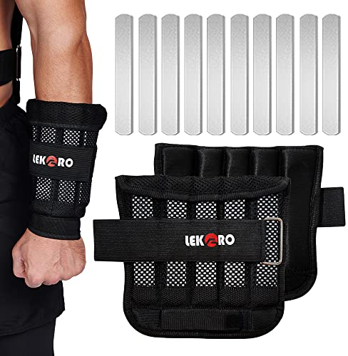 Handgelenk-Arm-Gewichte, verstellbare Handgelenk-Gewichte, abnehmbare Handgelenk-Knöchelgewichte für Männer und Frauen, für Fitness, Walking, Joggen, Workout, Laufen, 1 Paar 2 Stück