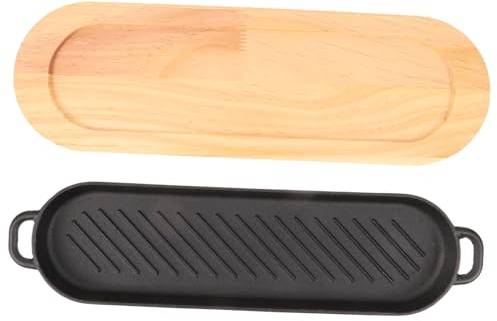 Cabilock Sartén Para Parrilla Plato Antiadherente Ideal Para Carne y Cocinar En Casa