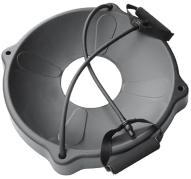 JISADER Yoga-Ball-Stuhl-Ständerbasis, Gymnastikball-Basis für Büro-Schreibtischstuhl-Zubehör, vielseitiger Yoga-Ball-Halter-Ständer für Fitness, mit Widerstandsband