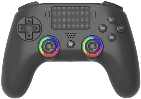 Subsonic - Kabelloser Controller für PS4 / Playstation 4 - Bluetooth-Controller mit LED, Vibration und Gaming-Headset-Anschluss – Schwarz [playstation_4]