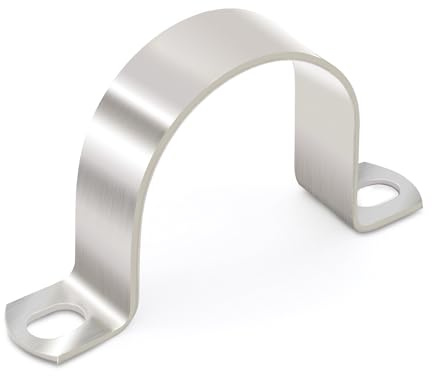 Ø 80 mm collier de fixation,FamlTol 4 Pièces collier de serrage tuyau 2 trous colliers de serrage Amélioré Pour la fixation de tuyaux robustes