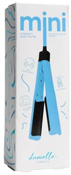 Danielle Creations On-The-Go Mini Hair Waver, Compact Ceramic Crimping Iron for Effortless Waves in Minutes, Perfect Travel Companion for Weekends & Holidays