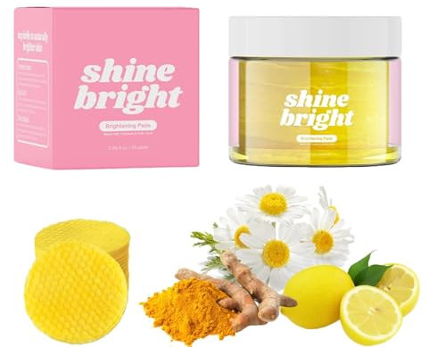 Dischetti di cotone luminosi con acido cogico alla curcuma, dischetti di cotone per il viso silenziosi e luminosi, sbiancanti e uniformi per il tono della pelle per le donne, utilizzati per la pulizia