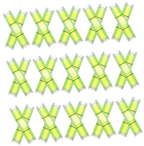 UKCOCO 50pcs Mini Cylindrical Bubble Spirit Level Vials Compact Measuring Tools for Picture Hanging Mural Layout and DIY Projects Durable and Reliable Design