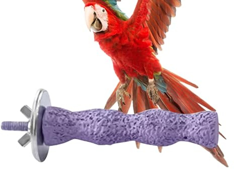 Posadero para Aves | Soporte Posadero para Jaulas,Juguetes de Madera para Masticar, Ejercicio y Cuidado de Garras para Loros, Periquitos, Agapornis, Cacatúas, Cotorras y Aves Pequeñas
