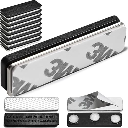 Curtain Magnets- 12 Pair Curtain Magnets Closure with Adhesive for Blackout Curtains, Magnetic Curtain Clips to Hold Curtains Closed
