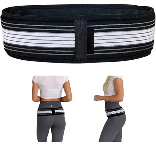 Ruayia Orthogürtel para Isquias y Dolor de Espalda – Cinturón Pélvico Ajustable Antideslizante para Cadera, Cintura, Espalda y Abdomen – Alivio de Molestias en Isquias y Zona Lumbar (110 cm)