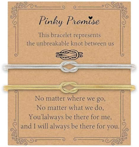 nuneoeuo 2 Pcs Friendship Bracelets for Women, Knot Bracelets for Womens Best Friend Bracelet, Bestie Bracelet Fashionable and Durable, Gifting to Girlfriends and Couples