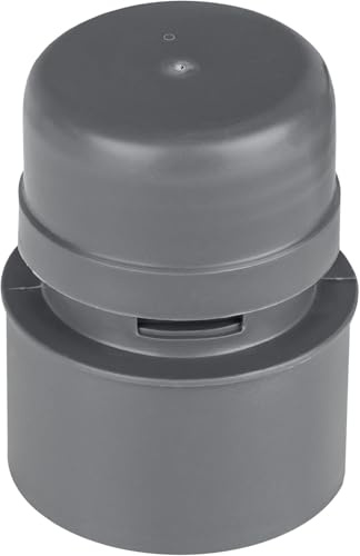 Air Admittance Valve, Soil Vent Waste Pipe, Anti-Syphon, Internal External, Grey, Deformation-Resistant (40mm)