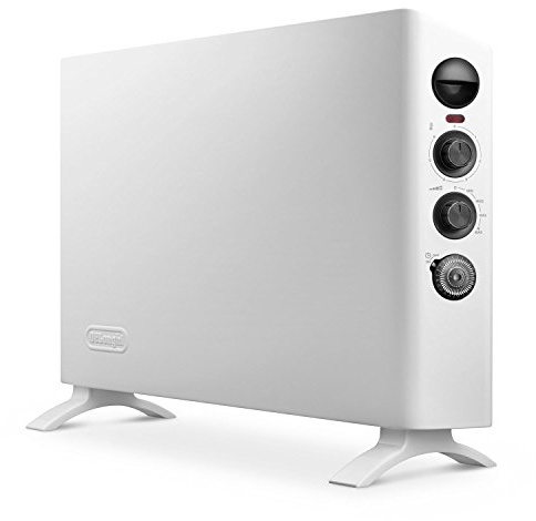 De'Longhi Slim Style Convection Panel Heater, Full Room, Quiet 1500W, portable electric heater,Freestanding/easily Wall mounted, quick heat distribution, Thermostat, Timer, HSX3315FTS