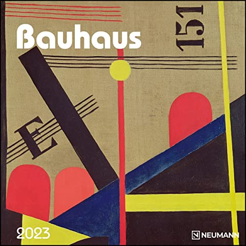 Bauhaus 2023 - Wand-Kalender - Broschüren-Kalender - 30x30 - 30x60 geöffnet - Kunst-Kalender (GRID CALENDAR)