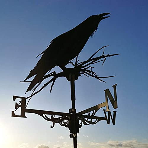 Girouette pour Toit – Girouette de Ferme sur Le Toit Indiquant la Direction du Vent sur Le Toit extérieur, Montage sur Le Jardin