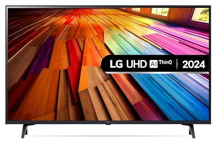 LG 43UT80006LA 43-Inch 4K UHD Smart TV, (α5 AI Processor Gen7, Freeview Play and Amazon Alexa, 60Hz), Ashed Blue [Model 2024]