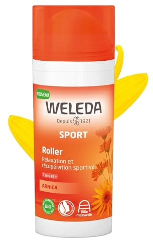 WELEDA Roller à l’Arnica – Roll-On Massant Relaxation Musculaire, Récupération Sportive, Rouleau Massage Jambe Non Gras, Arnica Bio Automassant, Après Sport, Format Nomade, Vegan NATRUE, 75ml