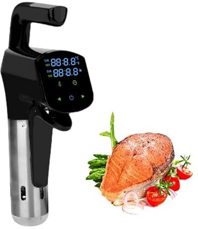 Home Low Temperature Slow Cooker, Vacuum Low Temperature Cooking Machine, 25°c-95°c Ultra-Wide Temperature Control Lcd Touch Screen Can Be Controlled by Mobile Phone App for Beef, Chicken, Vegetables