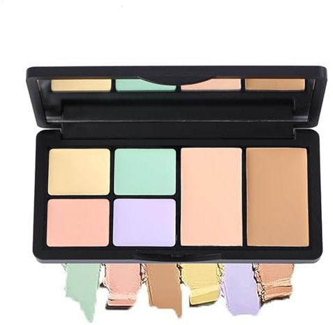 correttore contouring, palette correttore correttiva, palette correttore 6 colori contorno crema - palette di trucco impermeabile, correttore a copertura completa per imper