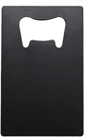 Set di 10 mini apribottiglie in acciaio inox, a forma di biglietto e apribottiglie tascabile, per bar, ristoranti, matrimoni e progetti fai da te